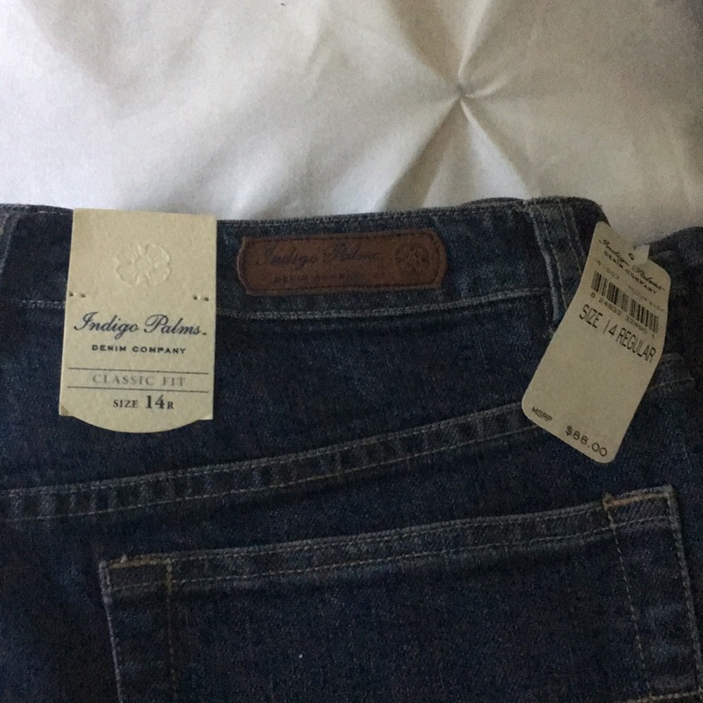 Indigo palms denim jeans